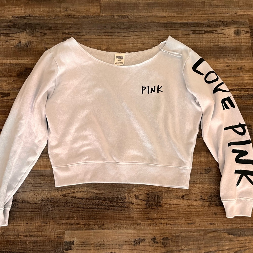 VS Pink Crop Sweatshirt - NWOT
